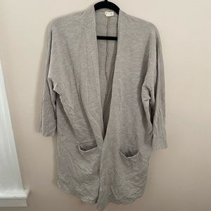 Neutral Striped Wrap/Cardigan